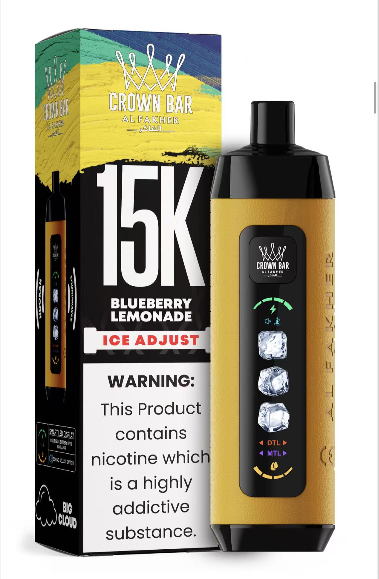 阿爾法赫水煙 Al Fakher15000口拋棄式 | 原裝進口二代・三擋調節冰度・電子水煙 | 一次性大煙霧拋棄式電子煙 阿爾法赫主機 | -VAKA糖果雲煙館