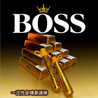 Boss 金磚一次性鼻通|800-1000口霧化式鼻通棒|緩解鼻塞 提神醒腦-VAKA糖果雲煙館