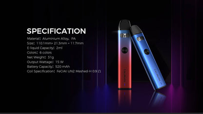 Uwell咖喱A2主機套裝-注油煙桿-VAKA糖果雲煙館