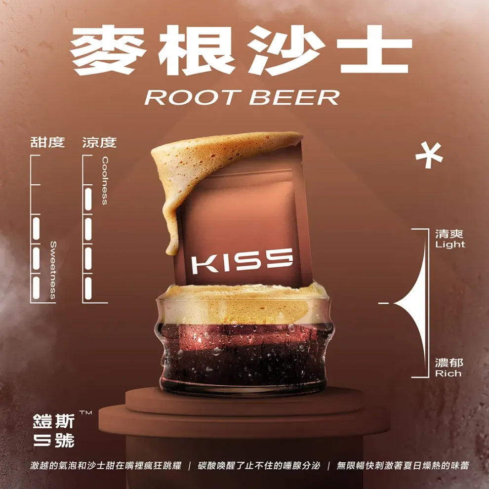 🥥【Kiss鎧斯5號煙彈】霧化彈 多口味選擇，頂級品質-通用一代主機-VAKA糖果雲煙館